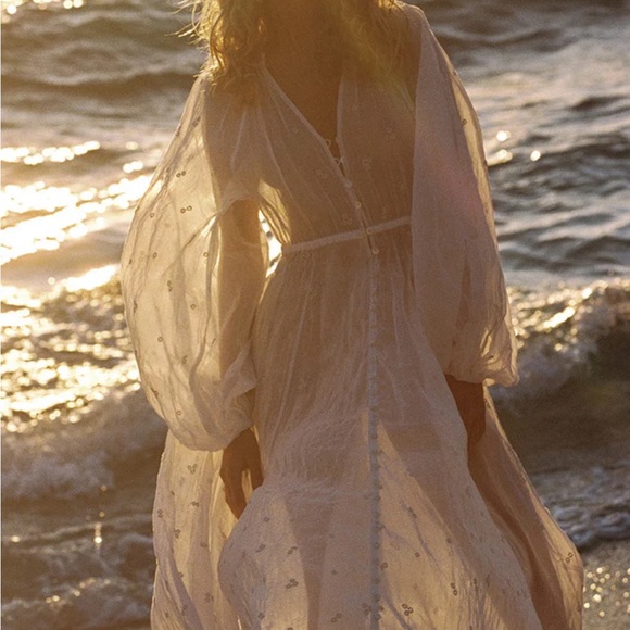 Spell x WOLFCUB Fleur Gown in Antique White - Picture 2 of 15